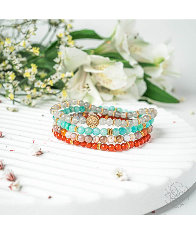 I Am Healthy: Mind, Body & Spirit Restoration Bracelet Pack of 4