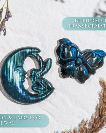 I Am Reborn - Labradorite Carving of Transformation