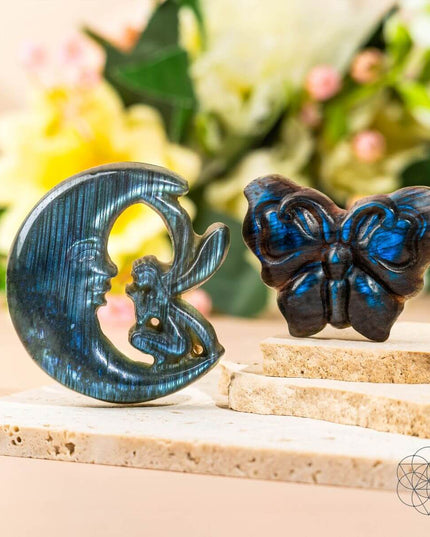 I Am Reborn - Labradorite Carving of Transformation