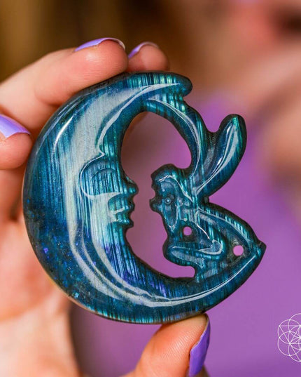 I Am Reborn - Labradorite Carving of Transformation