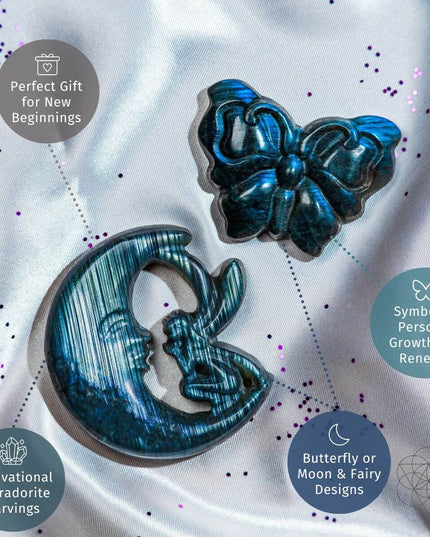 I Am Reborn - Labradorite Carving of Transformation