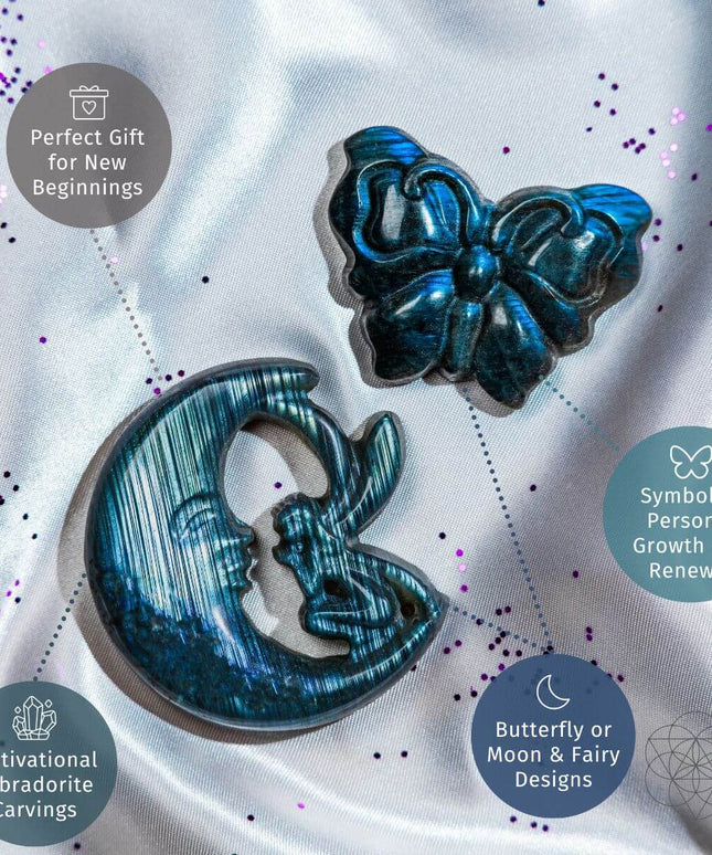 I Am Reborn - Labradorite Carving of Transformation