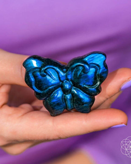 I Am Reborn - Labradorite Carving of Transformation