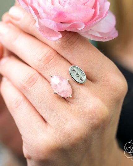 I Am Resilient: 333 Angel Number Silver Ring of Celestial Support