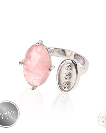 I Am Resilient: 333 Angel Number Silver Ring of Celestial Support