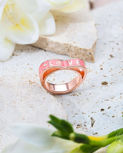 I Love My Life - Heart Awakening Pink Opal Ring