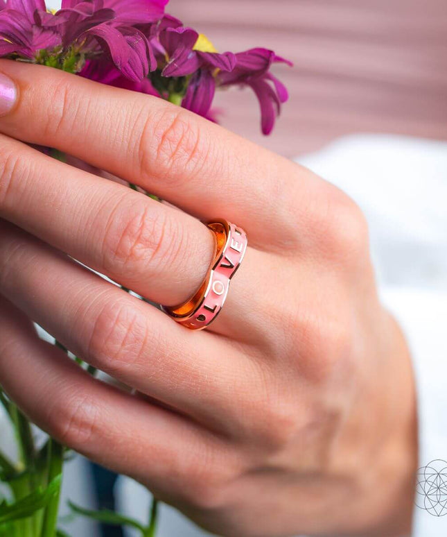 I Love My Life - Heart Awakening Pink Opal Ring