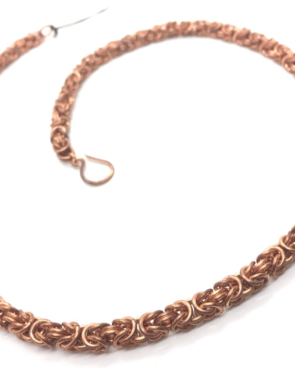 Byzantine Chainmaille Necklace in Copper