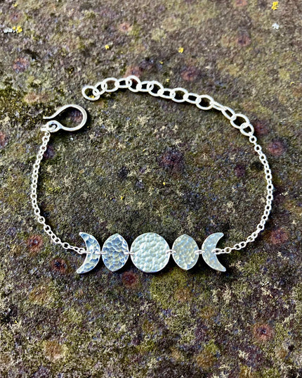 Moon Phase Bracelet in Sterling Silver