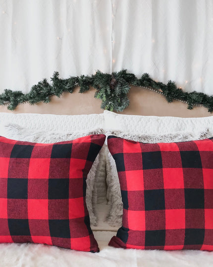 Red Buffalo Plaid Pillow Cover