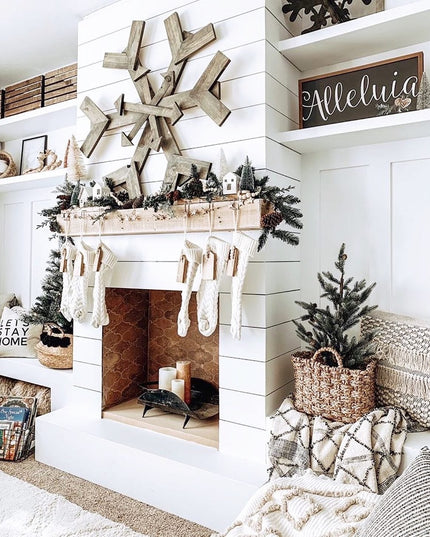 Cream Hand-Knitted Stocking