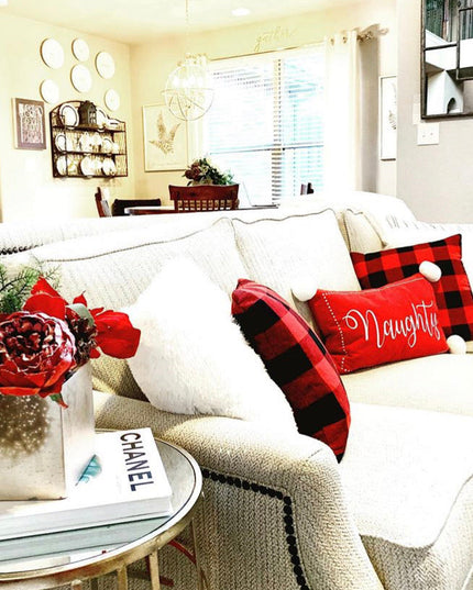 Red Buffalo Plaid Pillow Cover