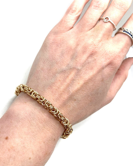 Byzantine Chainmaille Bracelet in 14K Gold Fill