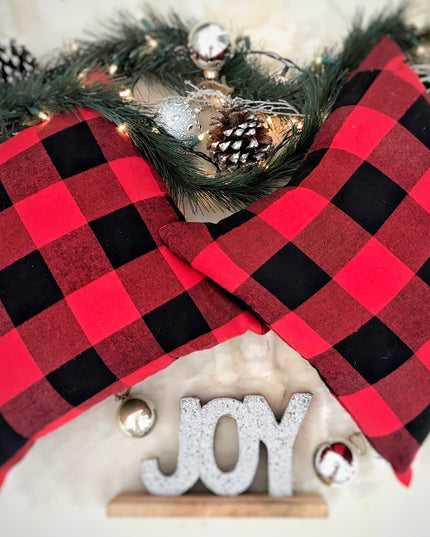 Red Buffalo Plaid Pillow Cover