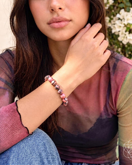 The Love Frequency – Rhodonite Bracelet of Forgiveness