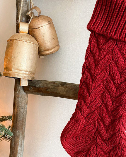 Red Knitted Christmas Stocking
