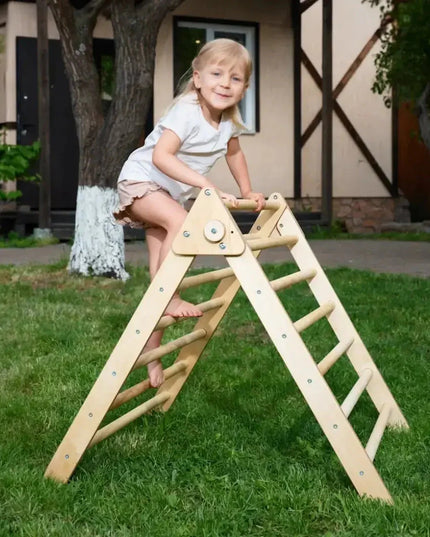 Indoor Montessori Triangle Climbing Ladder for Toddlers 1-7 y.o.