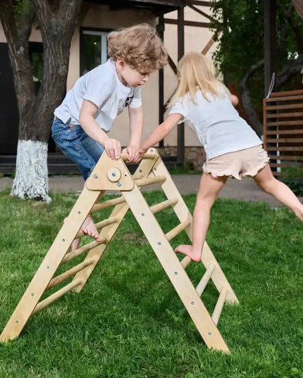 Indoor Montessori Triangle Climbing Ladder for Toddlers 1-7 y.o.