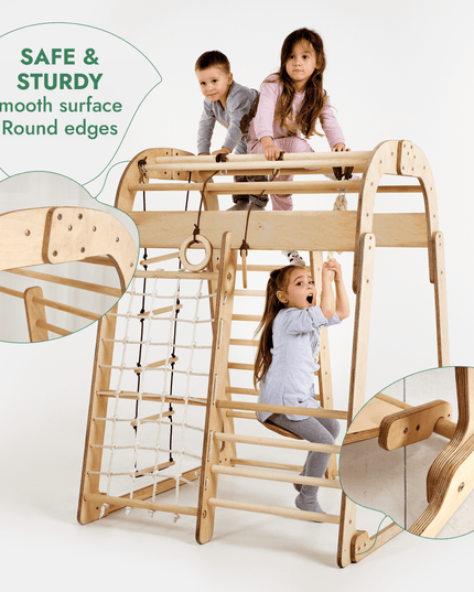 Indoor Playground for Children - 7in1 Playground + Swings Set + Slide Board + Art Set