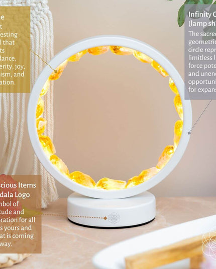 Infinite Abundance: Citrine Lamp of Manifestation