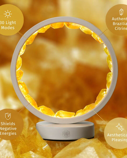 Infinite Abundance: Citrine Lamp of Manifestation