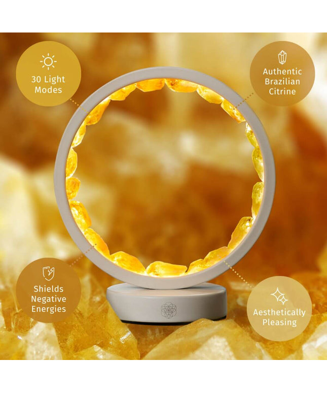 Infinite Abundance: Citrine Lamp of Manifestation