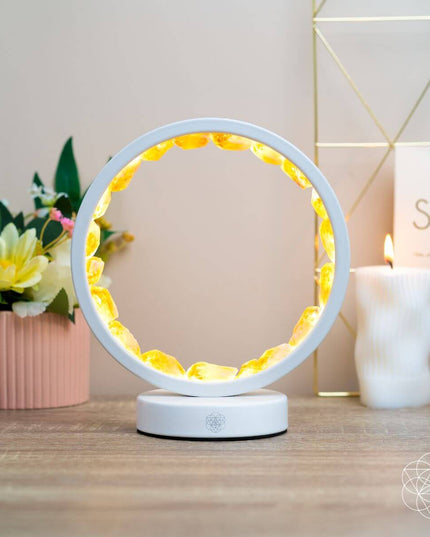 Infinite Abundance: Citrine Lamp of Manifestation
