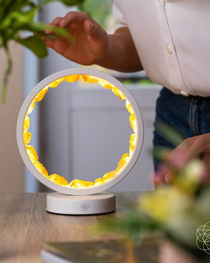 Infinite Abundance: Citrine Lamp of Manifestation