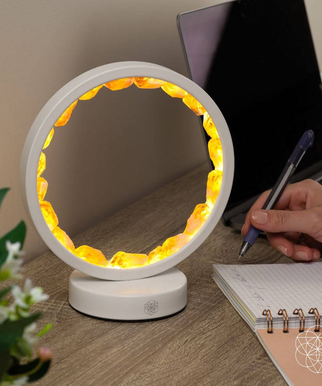 Infinite Abundance: Citrine Lamp of Manifestation