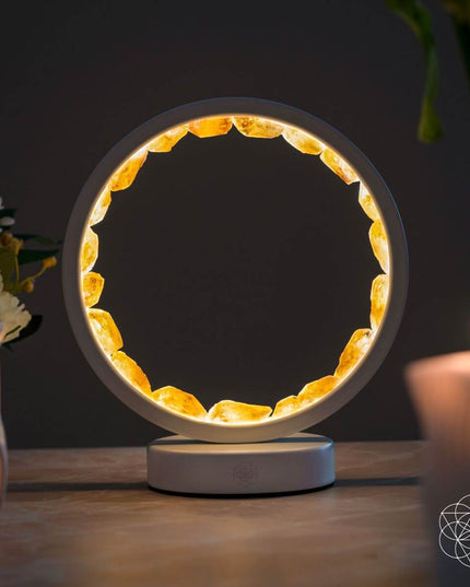 Infinite Abundance: Citrine Lamp of Manifestation
