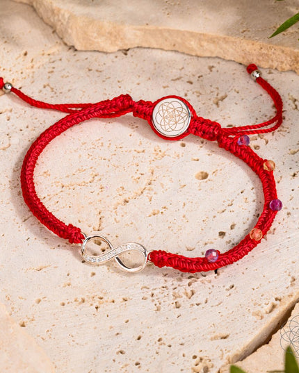 Infinite Prosperity - Eight-Strand Red String Bracelet