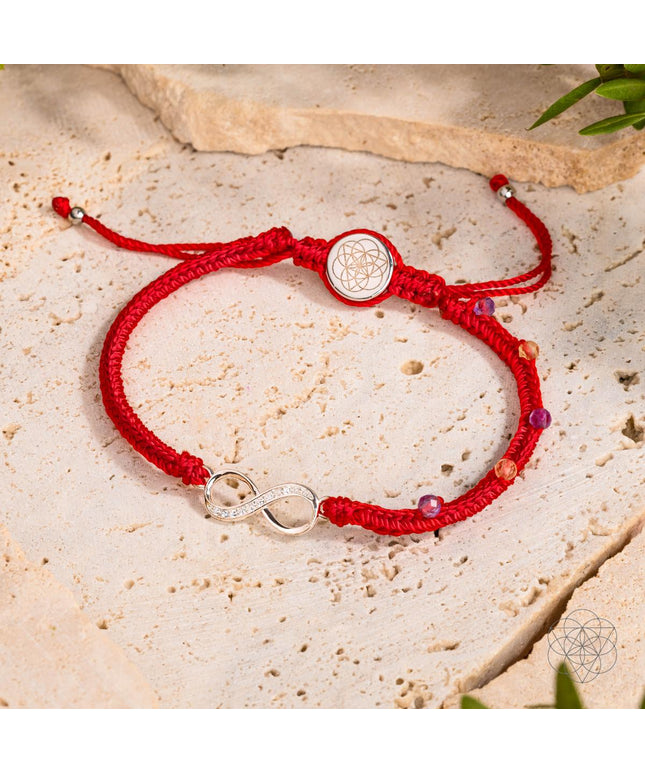 Infinite Prosperity - Eight-Strand Red String Bracelet