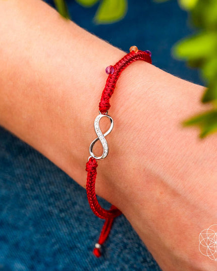 Infinite Prosperity - Eight-Strand Red String Bracelet