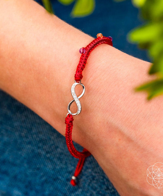 Infinite Prosperity - Eight-Strand Red String Bracelet