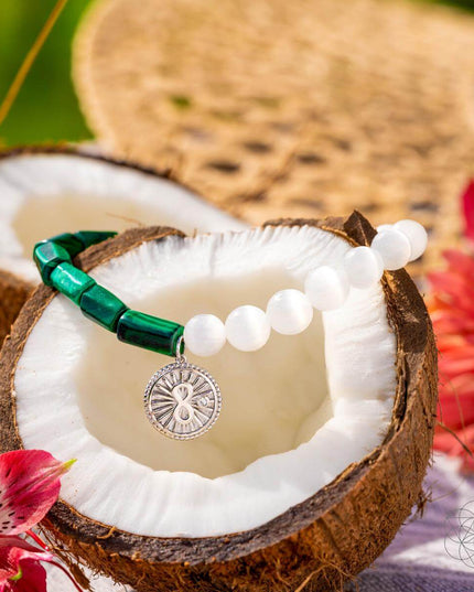 Infinite Triumph - Malachite & Selenite Success Bracelet
