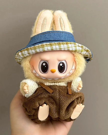 Labubu 17cm Cute Clothing Set, Unique Style Dress-Up Accessories for Labubu Dolls【Apparel Only】