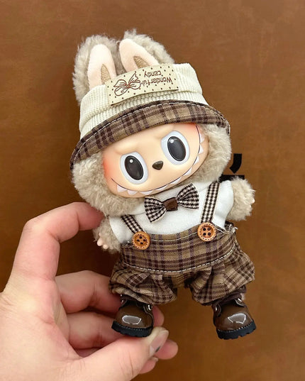 Labubu 17cm Cute Clothing Set, Unique Style Dress-Up Accessories for Labubu Dolls【Apparel Only】