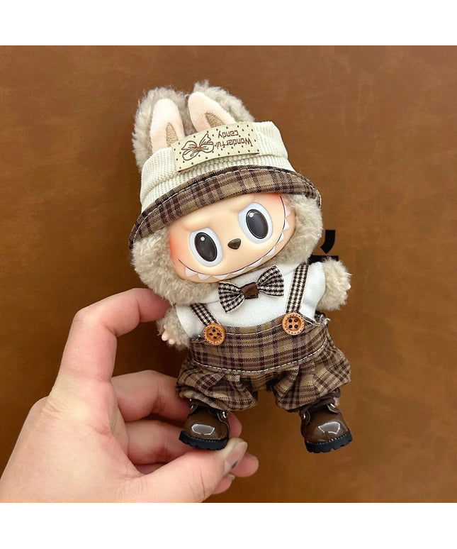 Labubu 17cm Cute Clothing Set, Unique Style Dress-Up Accessories for Labubu Dolls【Apparel Only】