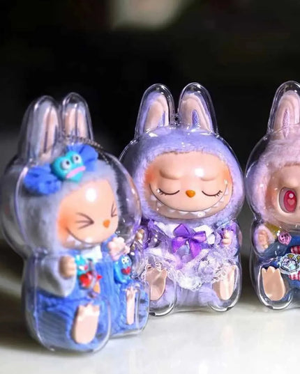 Labubu Doll Transparent Protective Cover (Take a Seat)