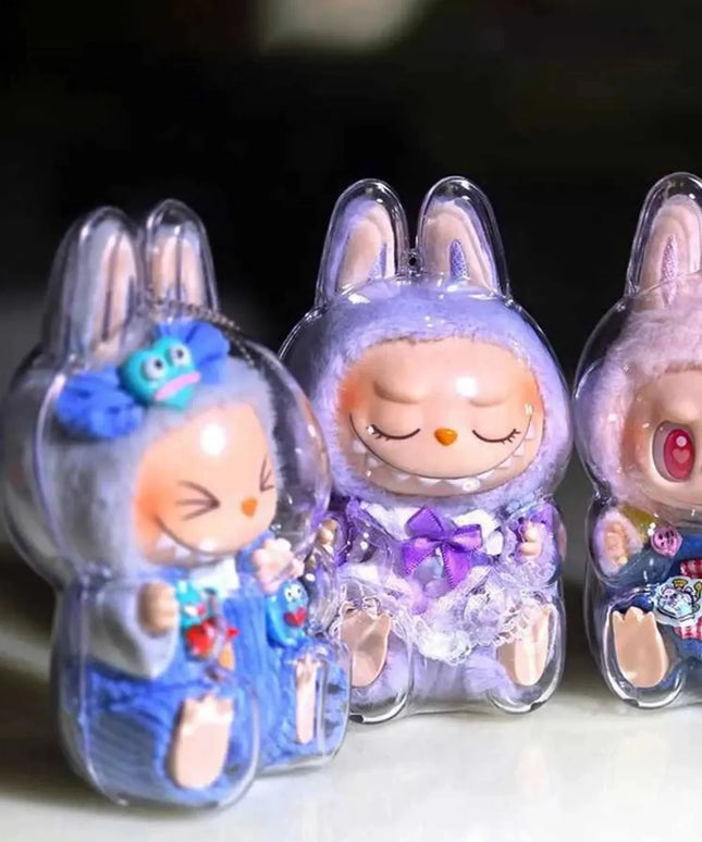 Labubu Doll Transparent Protective Cover (Take a Seat)