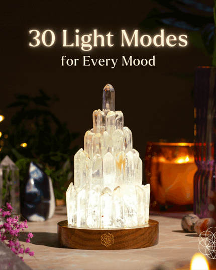 The Clear Quartz Manifestation Tower Lamp