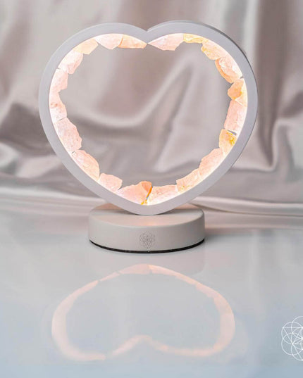 Love Magnet - Rose Quartz Heart Lamp