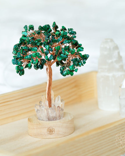 Malachite Anxiety Tree Lamp