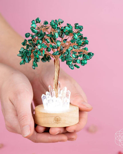 Malachite Anxiety Tree Lamp