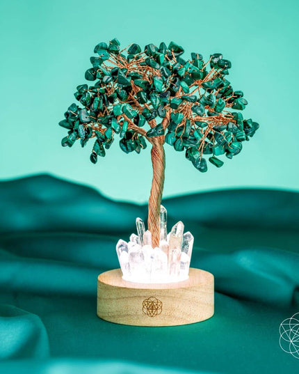 Malachite Anxiety Tree Lamp