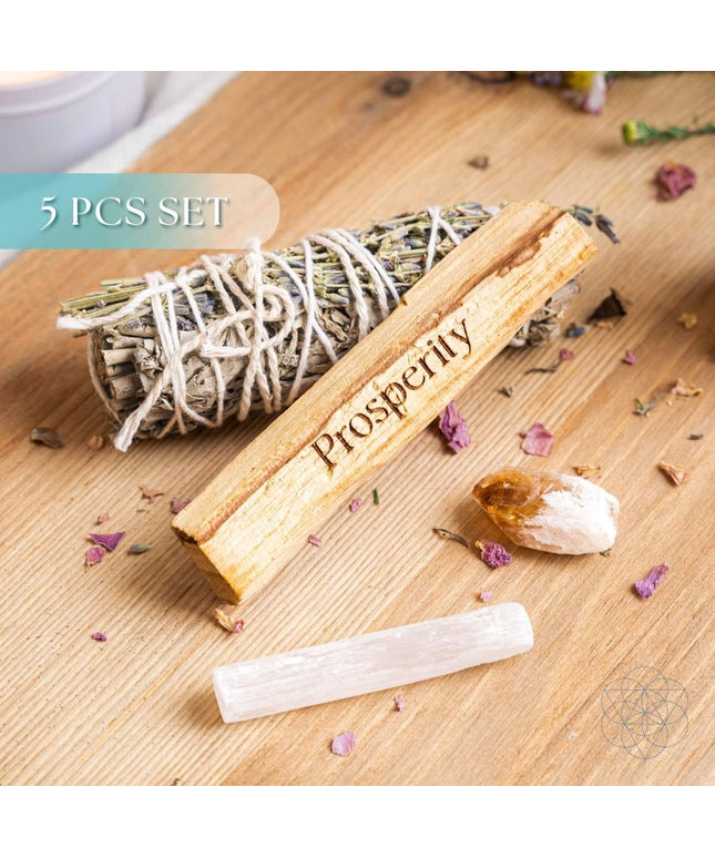 Manifest Miracles - Prosperity Smudging Kit (5 Pieces)