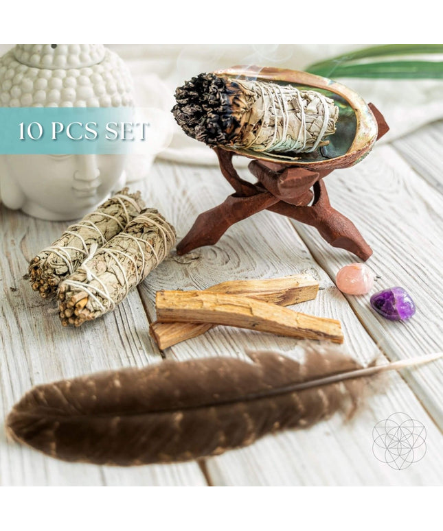 Master Cleanse - Deluxe Smudging Kit (10-Pieces)
