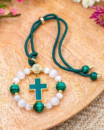 Mindful Journey - Cross Charm Tassel of Safe Travels