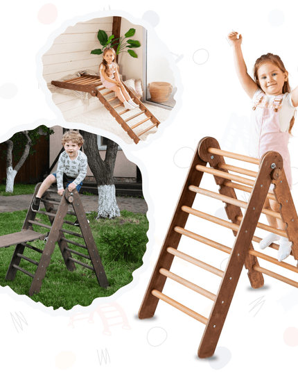 Montessori Triangle Ladder - Handmade Climber for Kids 1-7 y.o.
