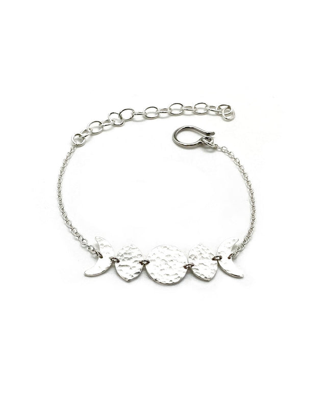 Moon Phase Bracelet in Sterling Silver